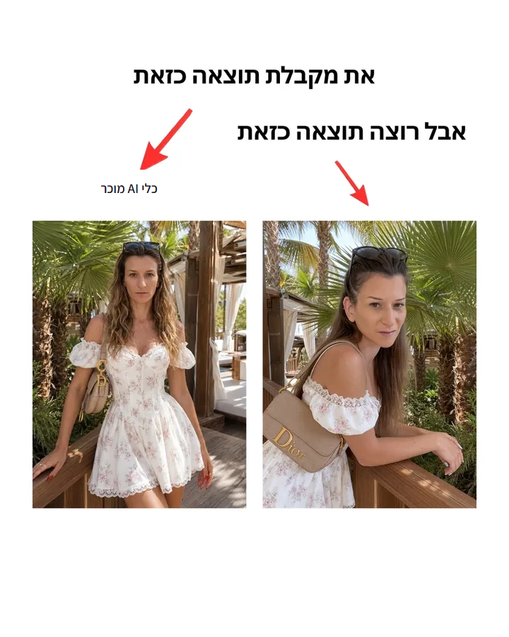 השוואה בין כלי AI מוכר למודל שחניתה עובדת איתו